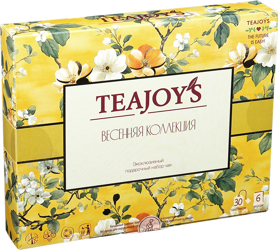 Чай черный TEAJOY'S Весенняя коллекция ассорти 6 вкусов, 30пак, предпросмотр
