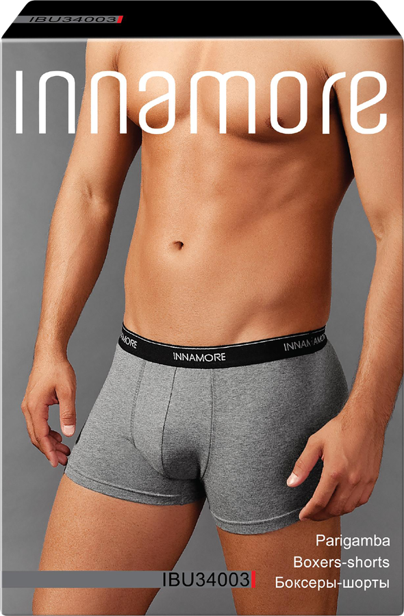 Трусы мужские INNAMORE боксеры р. 48–56, черные, Арт. IBU34003, предпросмотр