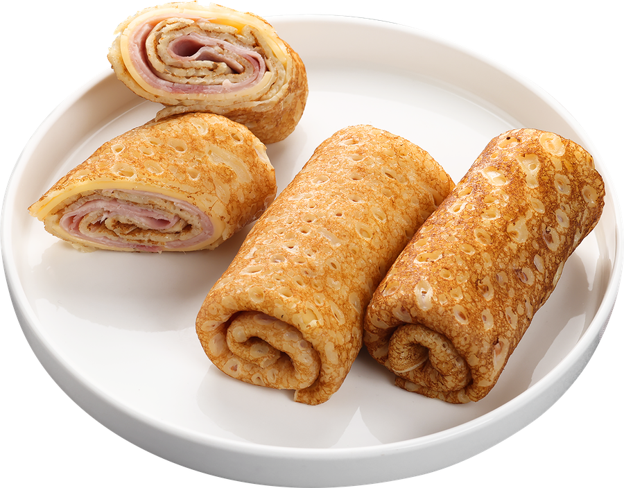 Блинчики ЛЕНТА FRESH с ветчиной и сыром, весовые
