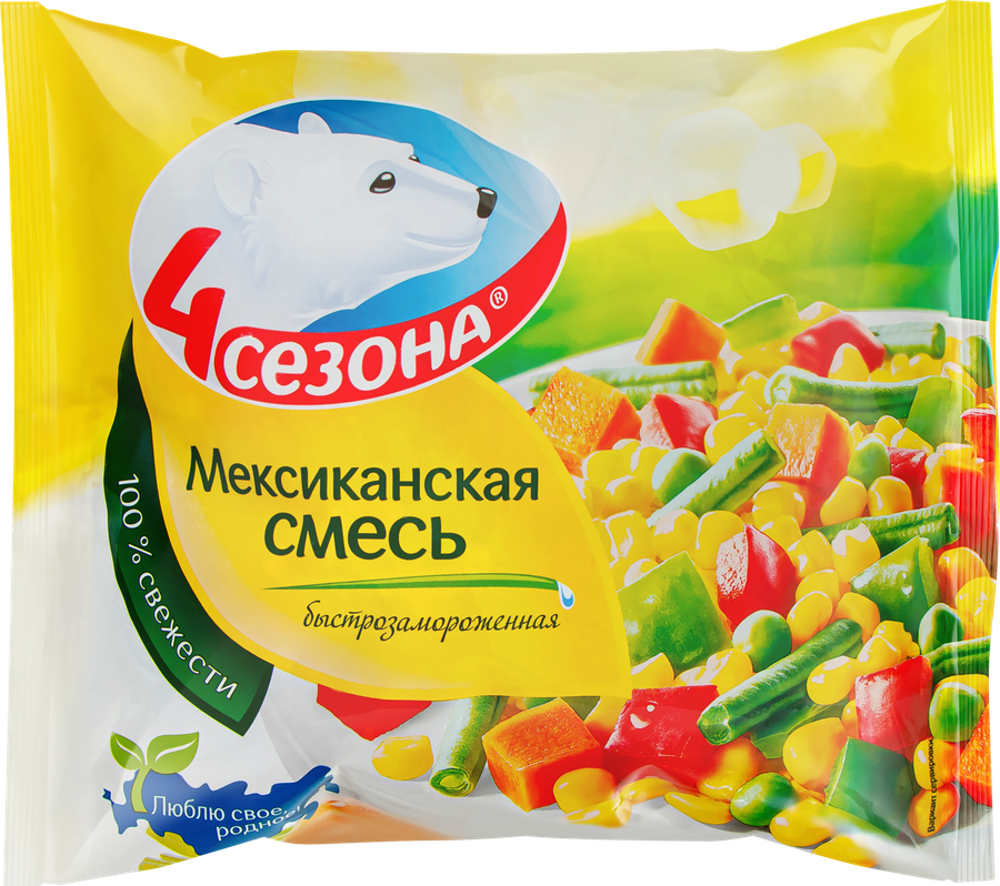 Смесь овощная 4 СЕЗОНА Мексиканская, 400г