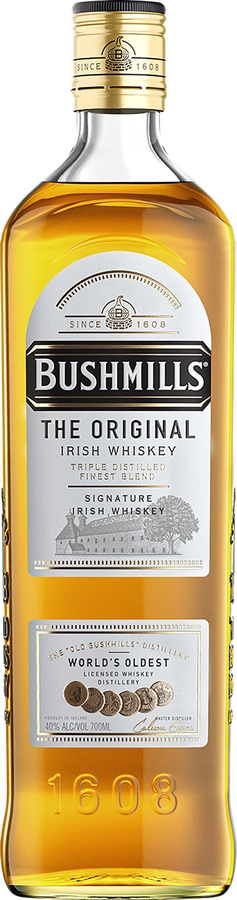 Виски BUSHMILLS Original Ирландский купажированный, 40%, п/у/без п/у, 
0.7л