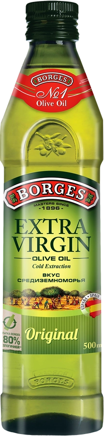 Масло оливковое BORGES Extra Virgin нерафинированное первого отжима, 500мл